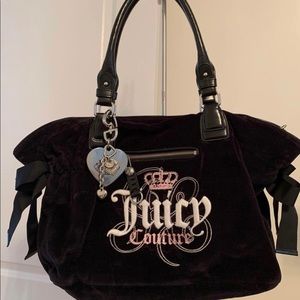 Juicy couture velour vintage bag
